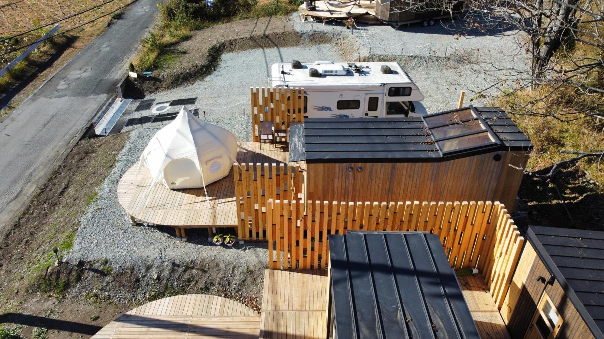 Fuji Dome Glamping Otel Fujikawaguchiko Dış mekan fotoğraf