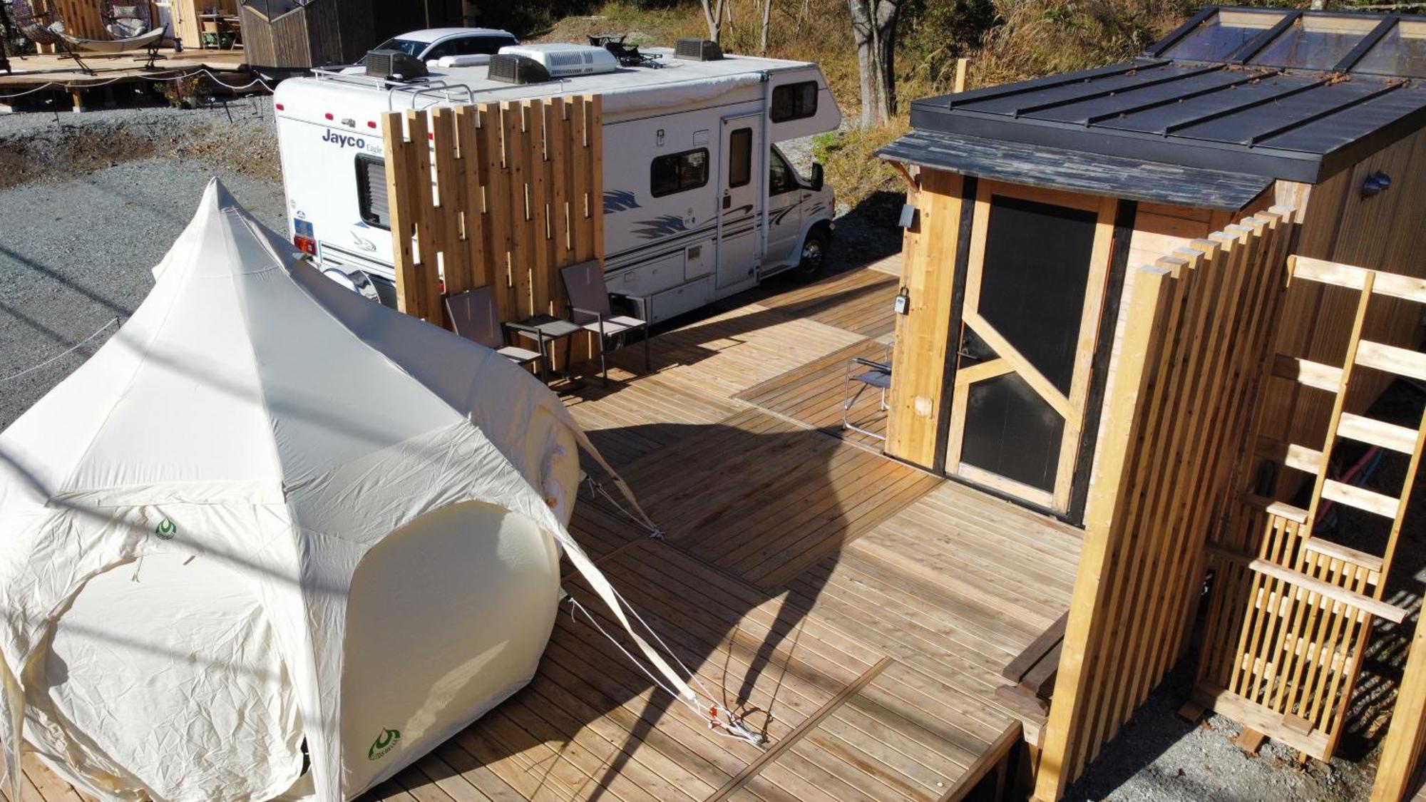 Fuji Dome Glamping Otel Fujikawaguchiko Dış mekan fotoğraf