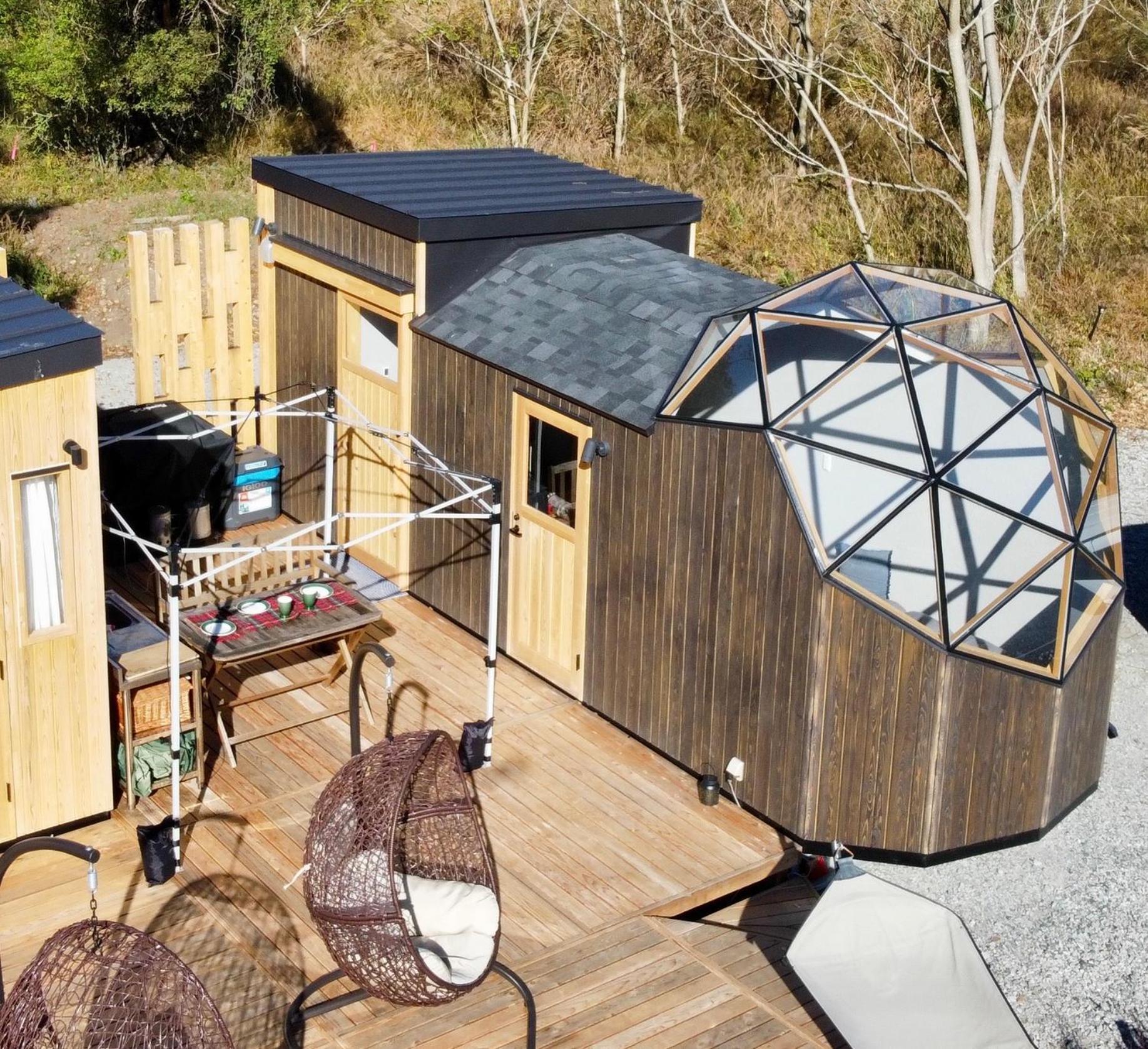 Fuji Dome Glamping Otel Fujikawaguchiko Dış mekan fotoğraf