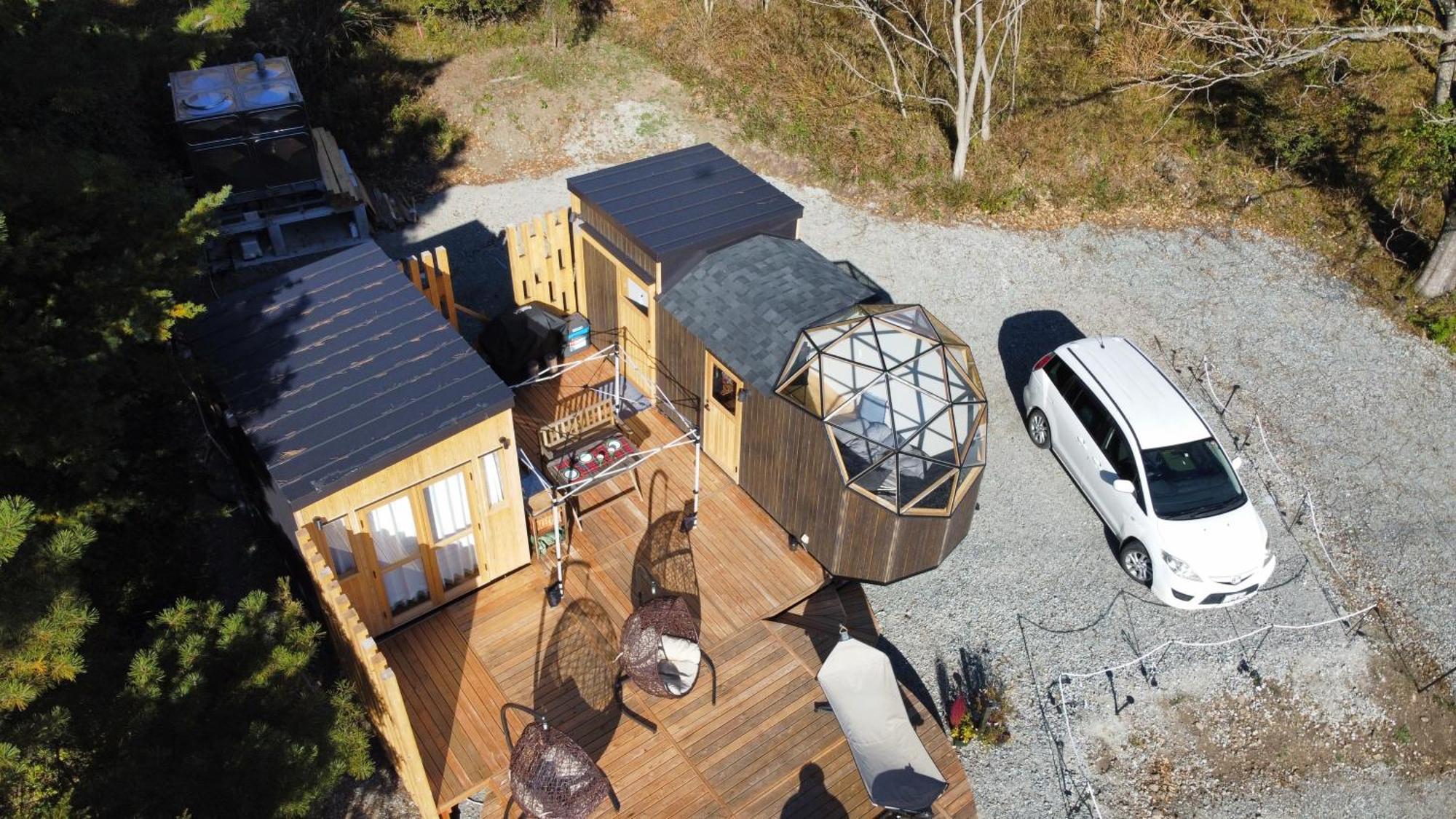 Fuji Dome Glamping Otel Fujikawaguchiko Dış mekan fotoğraf