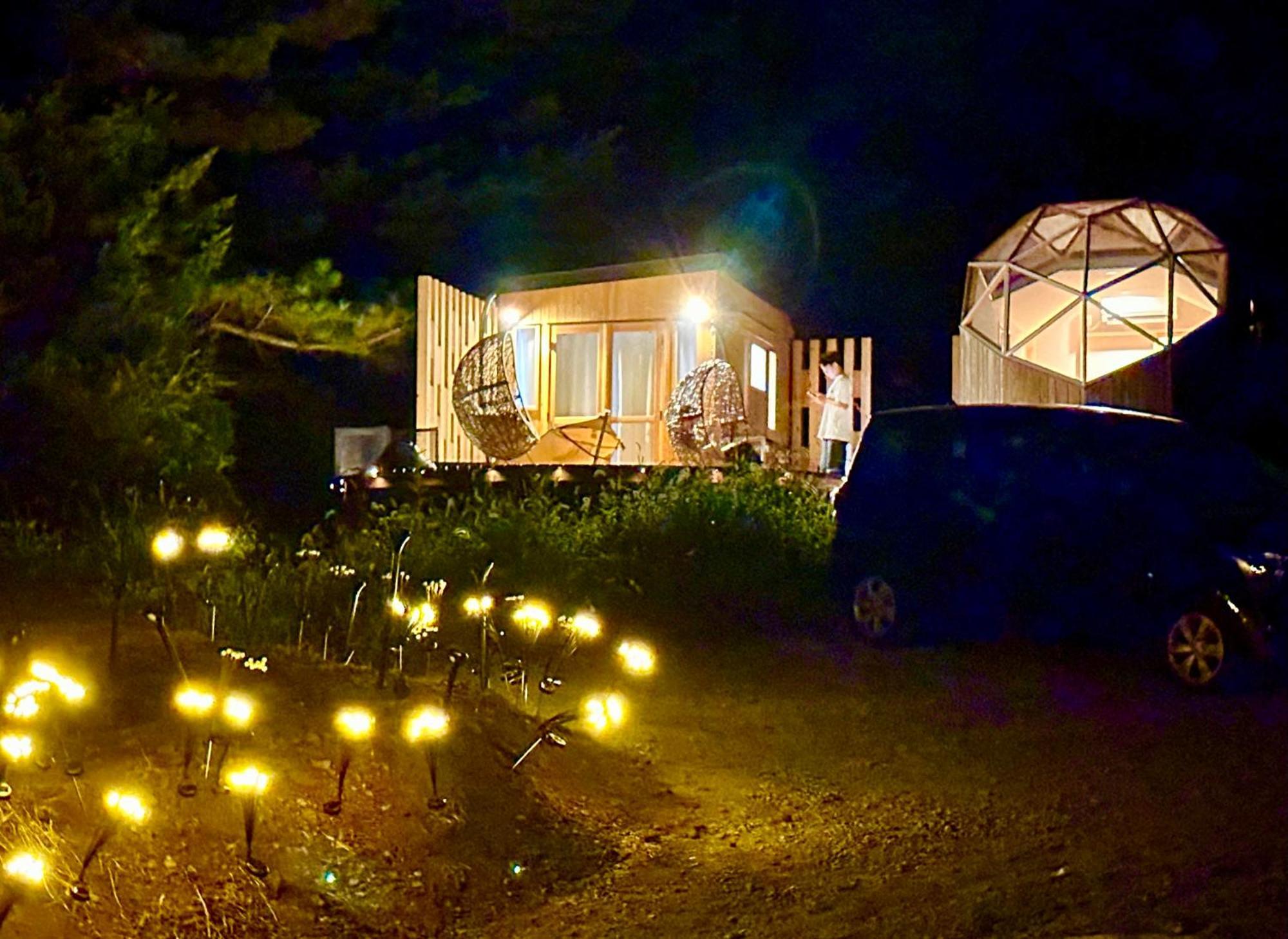 Fuji Dome Glamping Otel Fujikawaguchiko Dış mekan fotoğraf