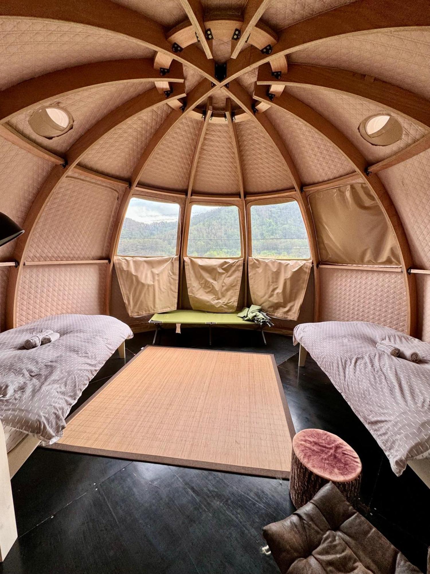 Fuji Dome Glamping Otel Fujikawaguchiko Dış mekan fotoğraf