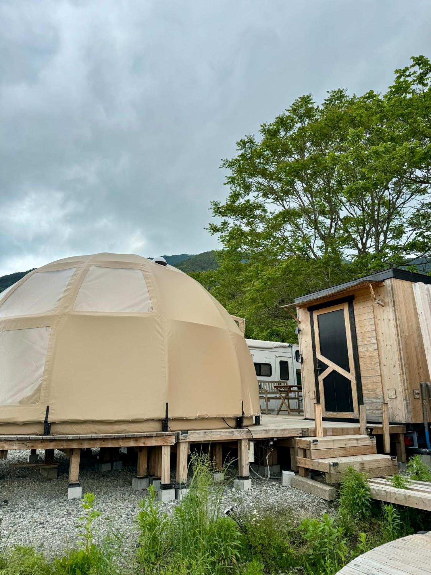 Fuji Dome Glamping Otel Fujikawaguchiko Dış mekan fotoğraf