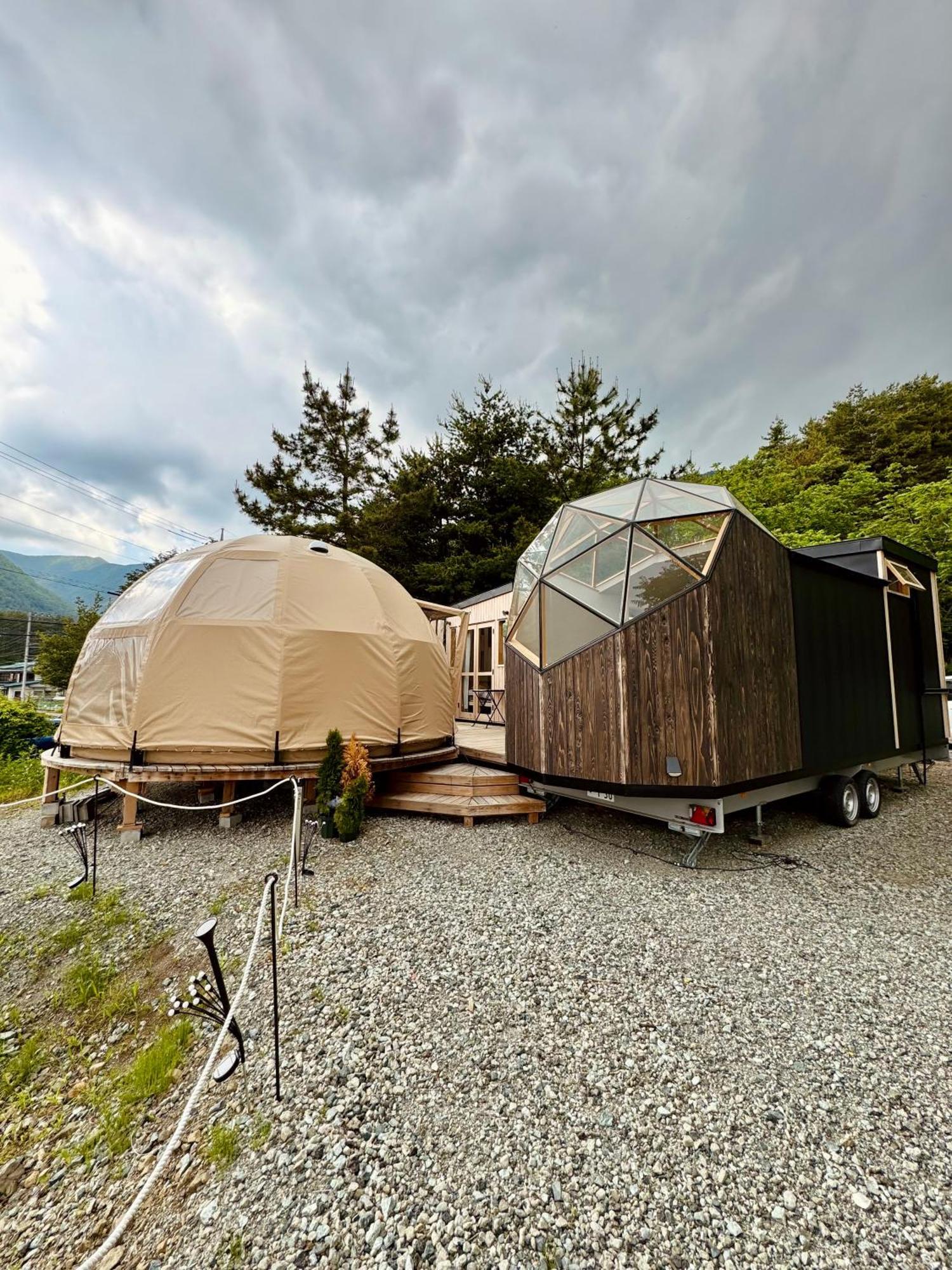 Fuji Dome Glamping Otel Fujikawaguchiko Dış mekan fotoğraf